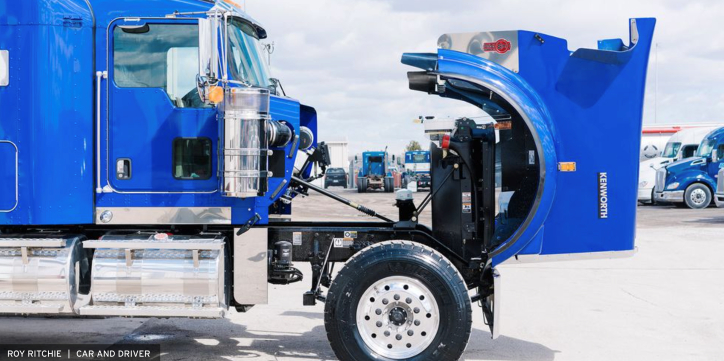 this image shows commercial truck suspension repair in Cincinnati, Ohio