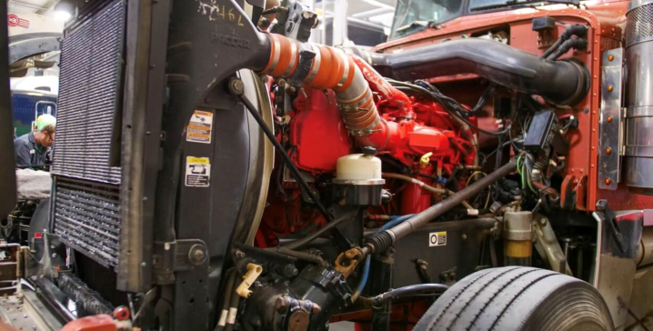 this image shows mobile truck engine repair in Cincinnati, Ohio